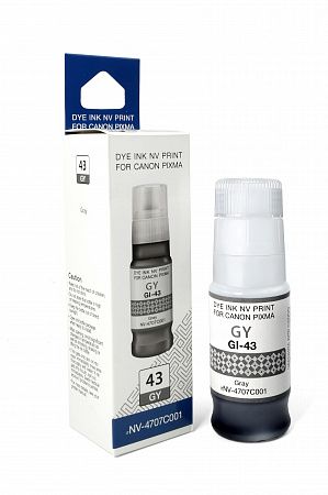 Чернила NVP GI-43 GY (NV-4707C001) для Canon Pixma G540, G640 (70 мл) Gray (в коробке) совместимые