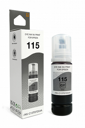 Чернила NVP 115 (NV-C13T07D54A) для Epson L8160, L8180 (70 мл) Gray (в коробке) совместимые