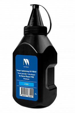 Тонер + девелопер NVP для Xerox Phaser 7100 Premium (75г) Cyan совместимый