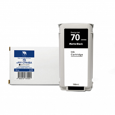 Струйный картридж NVP 70 (NV-C9448A) Black Matte для HP DesignJet Z2100/Z3100/Z3200 (130 мл) совместимый