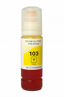 Чернила NV PRINT 103 для Epson L1110, L3100 (70 мл) Yellow совместимые