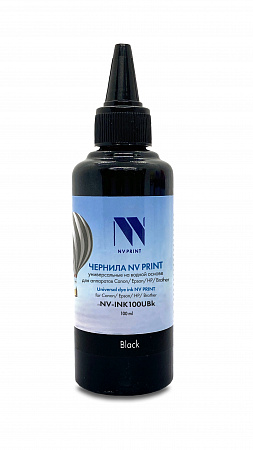 Чернила NV PRINT универсальные на водной основе для Сanon, Epson, НР, Brother (100 ml) Black совместимые