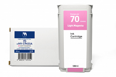 Струйный картридж NVP 70 (NV-C9455A) Light Magenta для HP DesignJet Z2100/Z3100/Z3200 (130 мл) совместимый