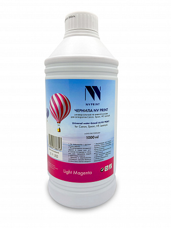 Чернила NVP универсальные на водной основе для Сanon, Epson, НР, Lexmark (1000 ml) Light Magenta совместимые