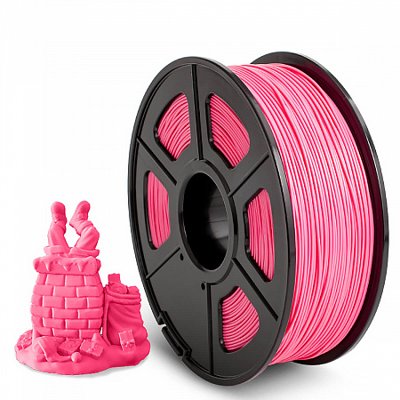 Филамент NV PRINT ABS Pink Розовый для 3D печати диаметр 1.75мм  масса 1 кг