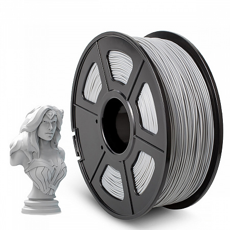 Филамент NV PRINT ABS Grey для 3D печати диаметр 1.75мм  длина 330 метров  масса 1 кг