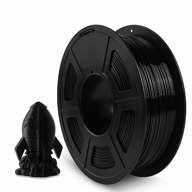 Филамент NV PRINT PETG Black Черный для 3D печати диаметр 1.75мм масса 1 кг