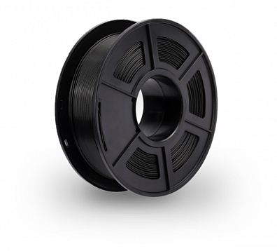 Филамент NV PRINT PLA Carbon Fiber для 3D печати черный с карбоновыми волокнами, диаметр 1.75мм  длина 330 метров  масса 1 кг