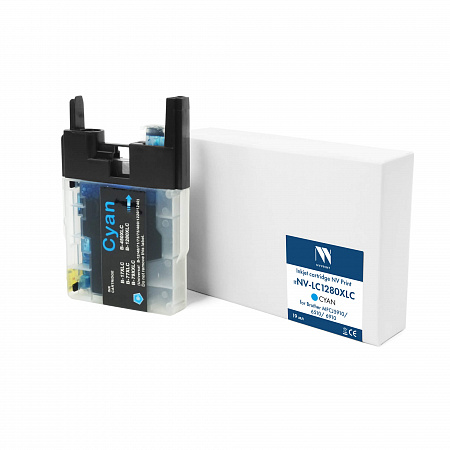 Струйный картридж NVP LC-1280XLC (NV-LC1280XLC) Cyan для Brother MFCJ5910/6510/6910 (19 мл) совместимый