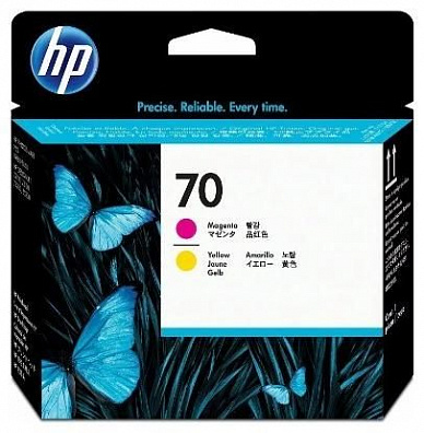 Печатающая головка пурпурный + желтый NVP для HP DJ Z2100 Z3100 Z3200 Z5200 Z5400 PSP B8850 B9180 (восстановленый) (C9406A)