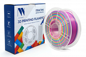 Филамент NV PRINT PLA Rainbow 01 "Радужный 01" для 3D печати диаметр 1.75мм    масса 1 кг