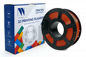 Филамент NV PRINT PLA+ Transparent Red для 3D печати диаметр 1.75мм  длина 330 метров  масса 1 кг