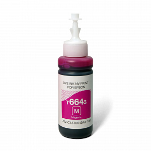 Чернила NV PRINT T6643 для Epson L100/L200 (70 ml) Magenta совместимые