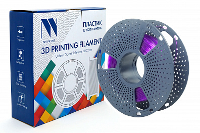 Филамент NV PRINT TPU Trans. Purple для 3D печати диаметр 1.75мм  длина 165 метров  масса 0,5 кг