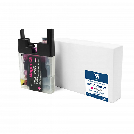 Струйный картридж NVP LC-1280XLM (NV-LC1280XLM) Magenta для Brother MFCJ5910/6510/6910 (19 мл) совместимый