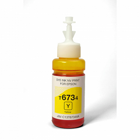 Чернила NV PRINT T6734 для Epson L800/L1800 (70 ml) Yellow совместимые