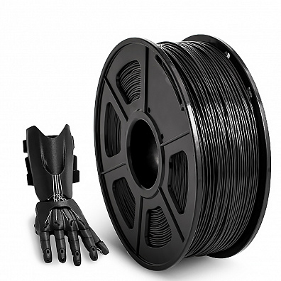 Филамент NV PRINT ABS Black для 3D печати диаметр 1.75мм  длина 330 метров  масса 1 кг
