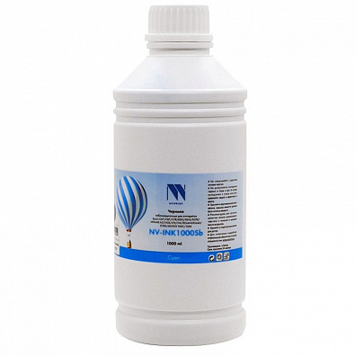 Чернила NV PRINT сублимационные для аппаратов Epson, Mimaki, Mutoh, Roland (1000ml) Cyan