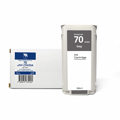 Струйный картридж NVP 70 (NV-C9450A) Gray для HP DesignJet Z2100/Z3100/Z3200 (130 мл) совместимый