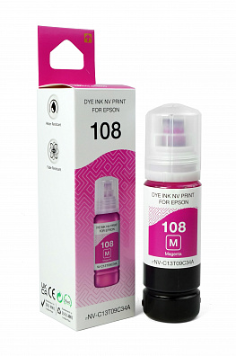 Чернила NVP 108 (NV-C13T09C34A) для Epson L8050, L18050 (70 мл) Magenta (в коробке) совместимые