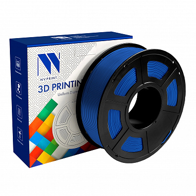 Филамент NV PRINT ABS Blue Синий для 3D печати диаметр 1.75мм  длина 330 метров  масса 1 кг