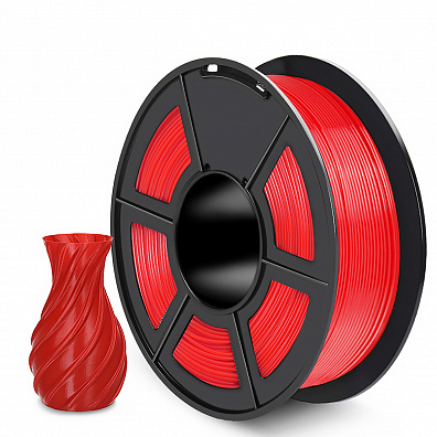 Филамент NV PRINT PETG Red Красный для 3D печати диаметр 1.75мм масса 1 кг