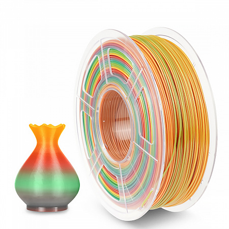 Филамент NV PRINT PETG Rainbow Радужный для 3D печати диаметр 1.75мм    масса 1 кг