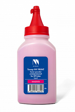 Тонер NVP для HP Color универсальный Type2 (60г) Magenta совместимый