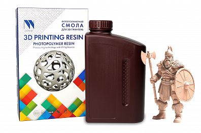 Фотополимерная смола NV PRINT PA (Nylon) Like Resin Beige для 3D печати 1 кг (бут)