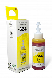 Чернила NVP T6644 (NV-C13T66444A) для аппаратов Epson (70 ml) Yellow (в коробке) совместимые