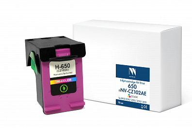 Струйный картридж NVP 650 (NV-CZ102AE) Color для HP DJ 1015/2515/3515/4515 (18 мл) совместимый