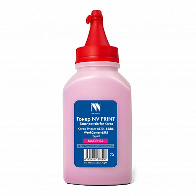 Тонер NV PRINT для Xerox Phaser 6510/6280/WC 6515 Type3 (70г) Magenta совместимый