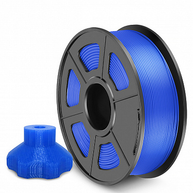 Филамент NV PRINT PETG Blue Синий для 3D печати диаметр 1.75мм масса 1 кг