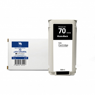 Струйный картридж NVP 70 (NV-C9449A) Photo Black для HP DesignJet Z2100/Z3100/Z3200 (130 мл) совместимый