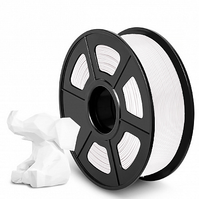 Филамент NV PRINT PLA+ White для 3D печати диаметр 1.75мм  длина 330 метров  масса 1 кг