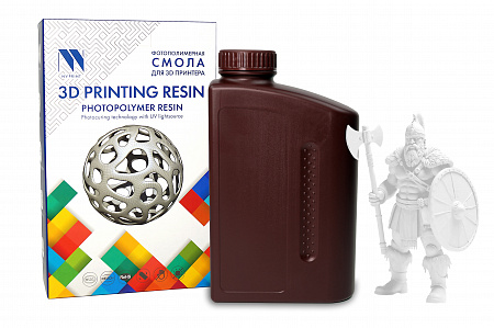 Фотополимерная смола NV PRINT Plant Based Resin White для 3D печати 1 кг (бут)