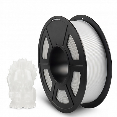 Филамент NV PRINT PETG White Белый для 3D печати диаметр 1.75мм масса 1 кг
