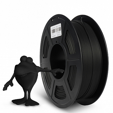 Филамент NV PRINT PLA Matte Black Матовый Черный для 3D печати диаметр 1.75мм    масса 1 кг
