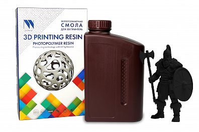 Фотополимерная смола NV PRINT ABS Like Resin Black для 3D печати 1 кг (бут)
