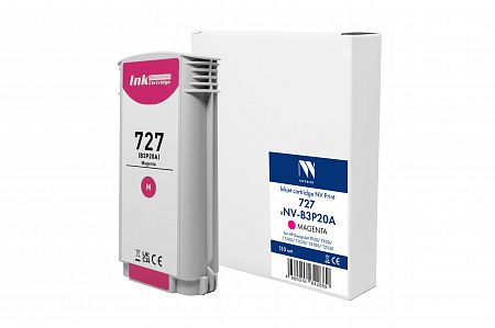 Струйный картридж NV Print 727 (NV-B3P20A) Magenta для HP DesignJet T920/T930/T1500/T1530/T2500/T2530 (130 мл) совместимый