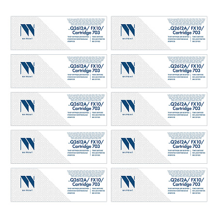 Картридж NVP совместимый NV-Q2612A/NV-FX-10/703 UNIV-SET10