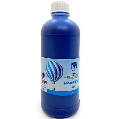 Чернила NV PRINT экосольвентные для аппаратов Epson, Mimaki, Mutoh, Roland (500ml) Cyan