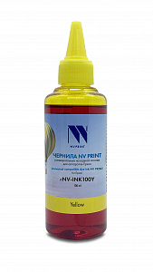 Чернила NV PRINT универсальные на водной основе для аппаратов Epson (100 ml) Yellow совместимые