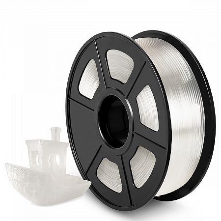 Филамент NV PRINT ABS Transparent Прозрачный для 3D печати диаметр 1.75мм масса 1 кг