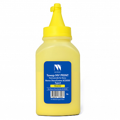 Тонер NVP для Xerox DocuCentre SC2020 Type3 (70г) Yellow совместимый