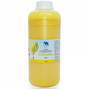 Чернила NV PRINT экосольвентные для аппаратов Epson, Mimaki, Mutoh, Roland (1000ml) Yellow