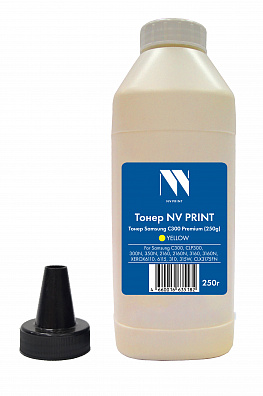 Тонер NV PRINT для Samsung C300 Premium (250 г)  Yellow совместимый